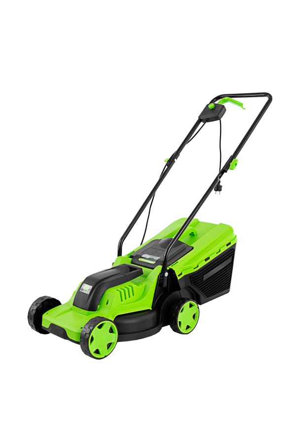 Газонокосилка электрическая L1200, 1200 Вт, ширина 32 см, 3 уровня, пластиковый травосборник 30 л. Сибртех