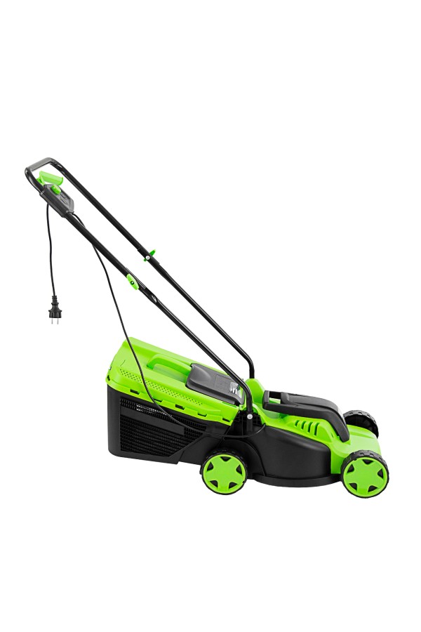 Газонокосилка электрическая L1200, 1200 Вт, ширина 32 см, 3 уровня, пластиковый травосборник 30 л. Сибртех