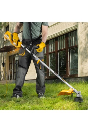 Триммер электрический TE-1200, 1200 Вт, 380 мм, катушка + диск, разборная штанга Denzel