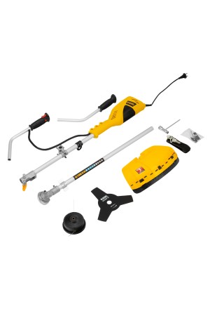 Триммер электрический TE-1400, 1400 Вт, 420 мм, катушка + диск, разборная штанга Denzel