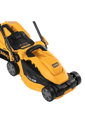 Газонокосилка электрическая GM-1200, 1200 Вт, ширина 32 см, 3 уровня, травосборник 25 л. Denzel