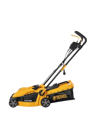 Газонокосилка электрическая GM-1200, 1200 Вт, ширина 32 см, 3 уровня, травосборник 25 л. Denzel