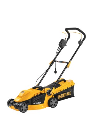 Газонокосилка электрическая GM-1200, 1200 Вт, ширина 32 см, 3 уровня, травосборник 25 л. Denzel