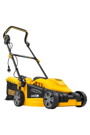 Газонокосилка электрическая GM-1600, 1600 Вт, ширина 36 см, 3 уровя, травосборник 35 л. Denzel