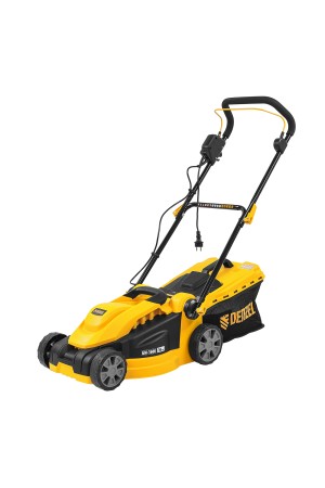 Газонокосилка электрическая GM-1600, 1600 Вт, ширина 36 см, 3 уровя, травосборник 35 л. Denzel