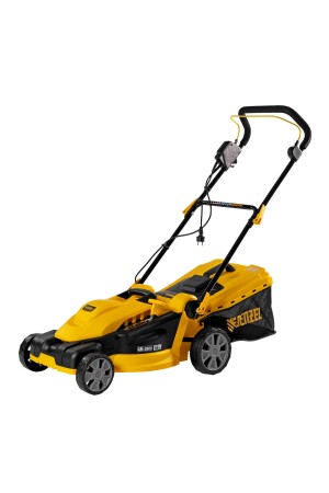 Газонокосилка электрическая GM-2000, 2000 Вт, ширина 43 см, 6 уровней, травосборник 45 л. Denzel