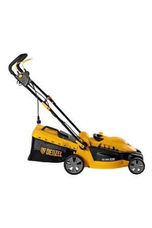 Газонокосилка электрическая GM-2000, 2000 Вт, ширина 43 см, 6 уровней, травосборник 45 л. Denzel