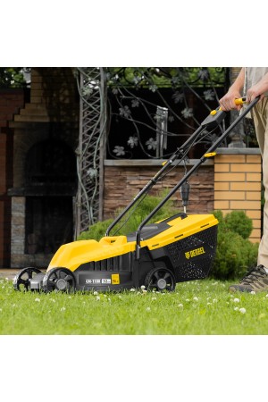 Газонокосилка электрическая GM-1100, 1100 Вт, шир. 32 см, 3 уров., травосб. 30 л Denzel