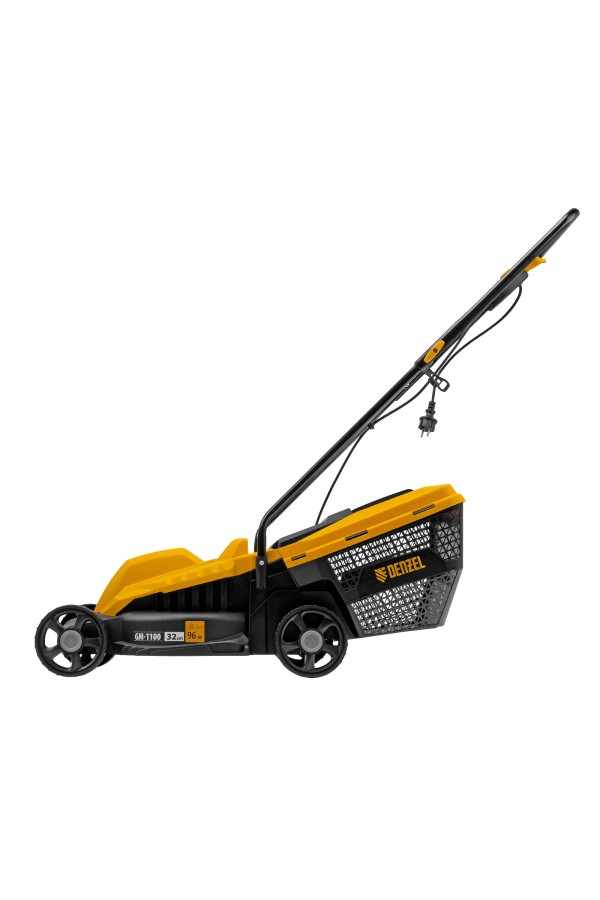 Газонокосилка электрическая GM-1100, 1100 Вт, шир. 32 см, 3 уров., травосб. 30 л Denzel