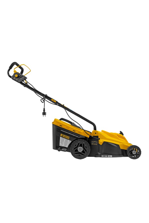 Газонокосилка электрическая GM-1300, 1300 Вт, шир. 32 см, 5 уров., травосб. 35 л Denzel