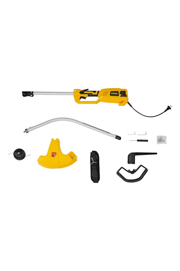 Триммер электрический TE-1100, 1100 Вт, 380 мм, катушка, разборная штанга Denzel