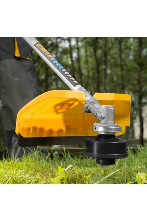 Триммер электрический TE-1220, 1200 Вт, 380 мм, катушка, диск, разборная штанга Denzel