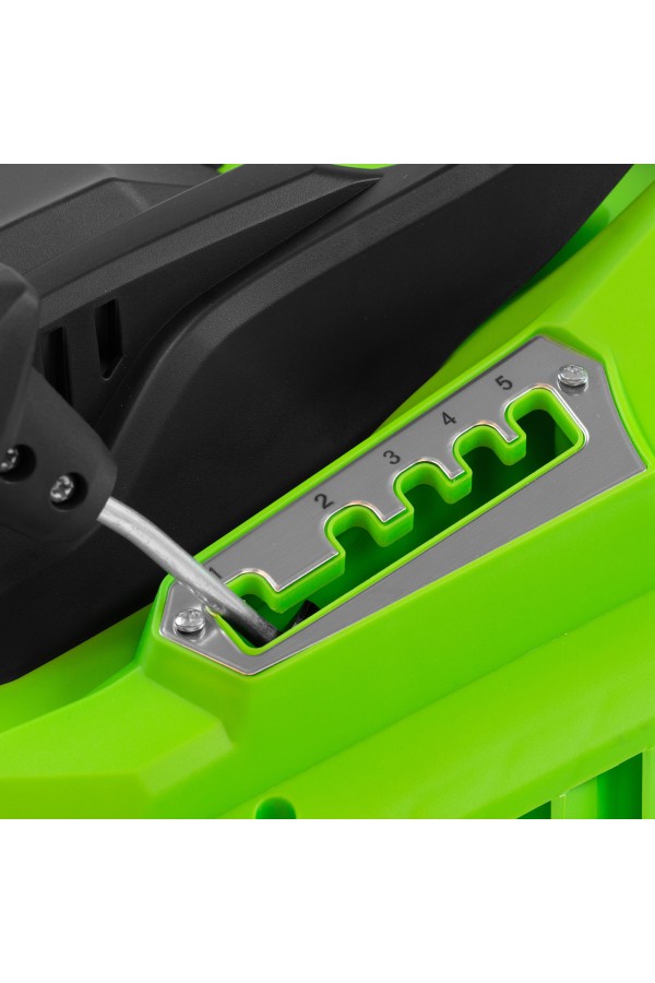 Газонокосилка электрическая L1500, 1500 Вт, ширина 33 см, 5 уровней, пластиковый травосборник 35 л Сибртех