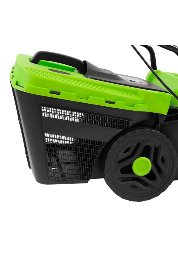 Газонокосилка электрическая L1500, 1500 Вт, ширина 33 см, 5 уровней, пластиковый травосборник 35 л Сибртех