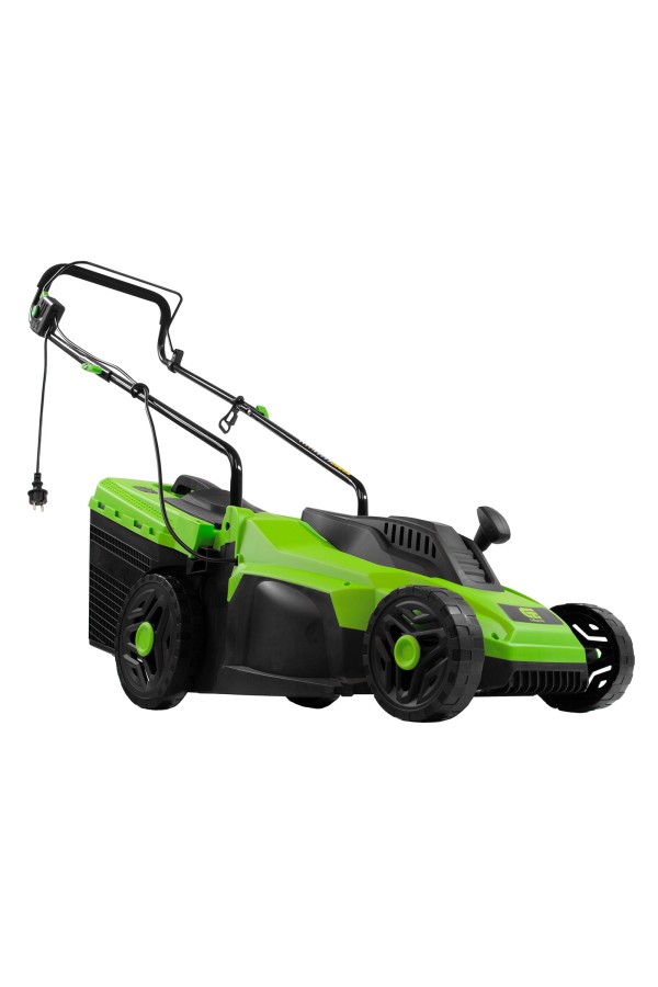 Газонокосилка электрическая L1500, 1500 Вт, ширина 33 см, 5 уровней, пластиковый травосборник 35 л Сибртех