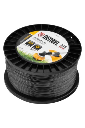 Леска для триммера двухкомпонентная круглая, 2,0мм х 276м, на DIN катушке EXTRA CORD// Denzel