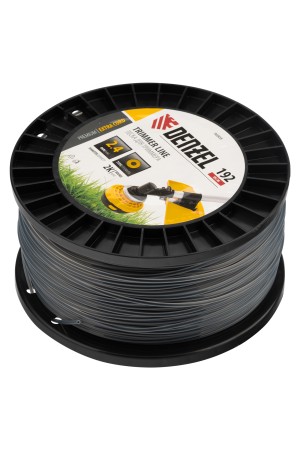 Леска для триммера двухкомпонентная круглая, 2,4мм х 192м, на DIN катушке EXTRA CORD// Denzel