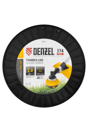 Леска для триммера двухкомпонентная звезда, 2,0мм х 374м, на DIN катушке EXTRA CORD// Denzel