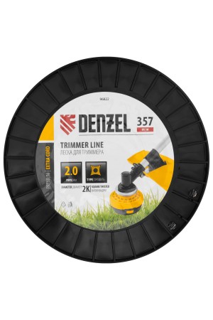 Леска для триммера двухкомпонентная витой квадрат, 2,0мм х 357м, на DIN катушке EXTRA CORD// Denzel