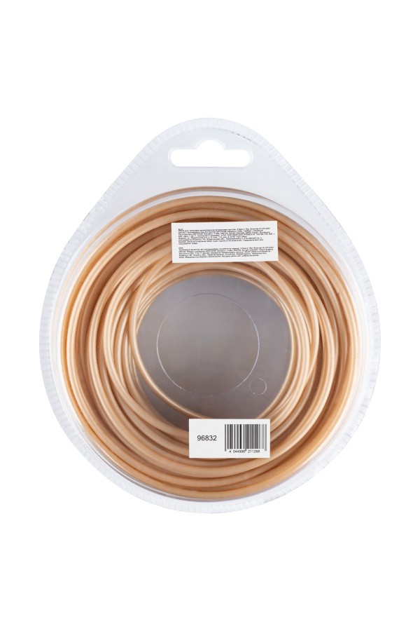 Леска для триммера армированная алюминием круглая, 3,0мм х 15м, блистер ALUFLEX Denzel