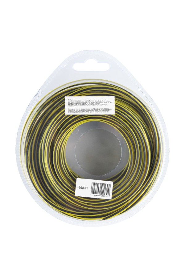 Леска для триммера двухкомпонентная квадратная, 2,4мм х 15м, блистер SkyCutter Denzel