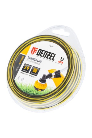 Леска для триммера двухкомпонентная квадратная, 3,0мм х 12м, блистер SkyCutter// Denzel