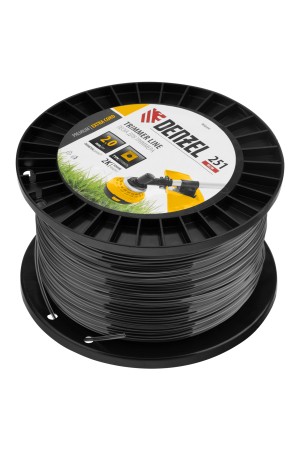 Леска для триммера двухкомпонентная квадрат, 2,0мм х 251м, на DIN катушке EXTRA CORD// Denzel