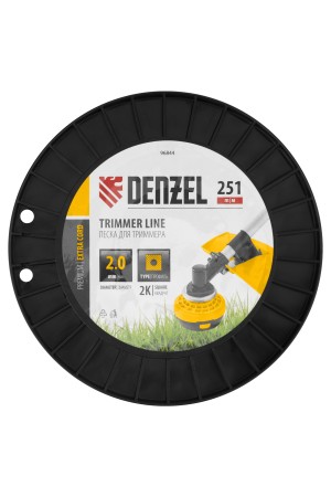 Леска для триммера двухкомпонентная квадрат, 2,0мм х 251м, на DIN катушке EXTRA CORD// Denzel