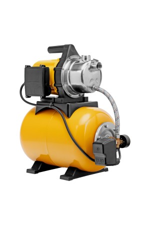 Насосная станция PS800X, 800 Вт, 3200 л/ч, ресивер 24 л, подъем 38 м, нержавейка Denzel