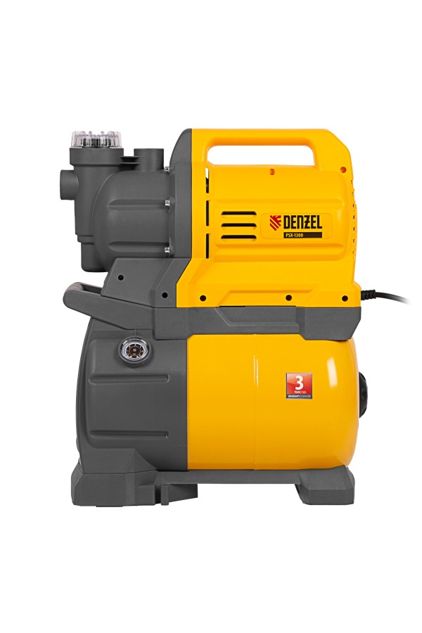 Насосная станция PSХ1300, Х-Pro, 1300 Вт, 4500 л/ч, ресивер 24 л, подъем 48 м Denzel