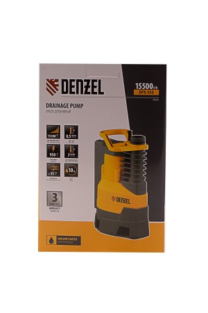 Дренажный насос DPХ950, Х-Pro, 950 Вт, подъем 8.5 м, 15500 л/ч Denzel