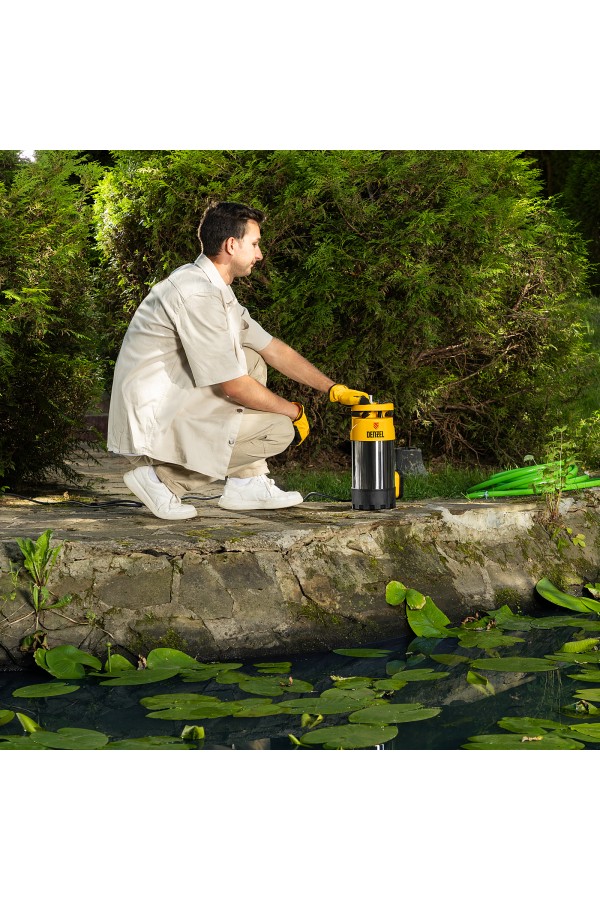 Погружной насос высокого давления PH1100, 1100Вт, подъем 40м, 5500 л/ч Denzel