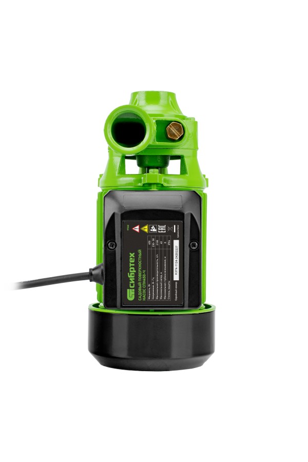 Садовый поверхностный насос СПН450-Ч, 450 Вт, напор 40 м, 2100 л/ч, чугун Сибртех