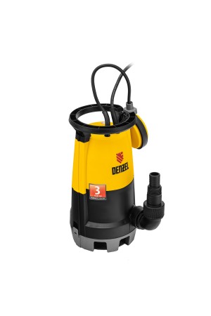 Дренажный насос для чистой и грязной воды DP450S, 450 Вт, напор 6 м, 12000 л/ч Denzel
