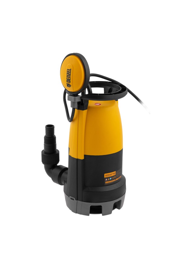 Дренажный насос для чистой и грязной воды DP-600S, 600 Вт, напор 7 м, 13000 л/ч Denzel