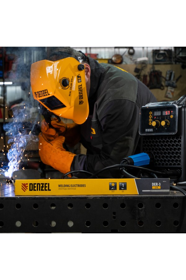 Электроды DER-3, диам. 4 мм, 1 кг, рутиловое покрытие Denzel