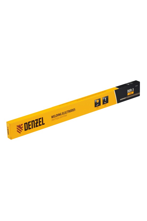 Электроды DER-3, диам. 4 мм, 1 кг, рутиловое покрытие Denzel