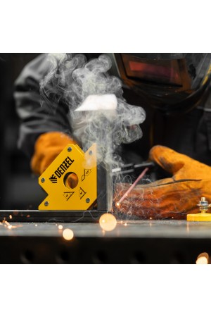 Фиксатор магнитный для сварочных работ, усилие 50 Lb Denzel