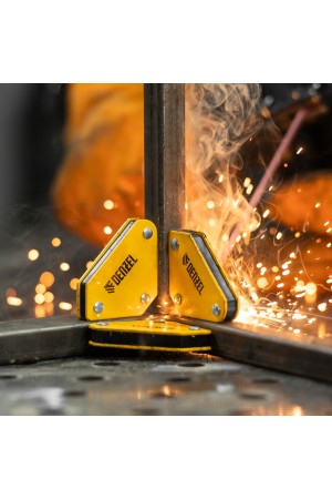 Набор из 4 магнитных фиксаторов для сварочных работ Denzel