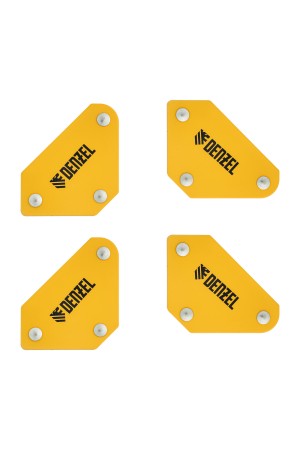 Набор из 4 магнитных фиксаторов для сварочных работ Denzel