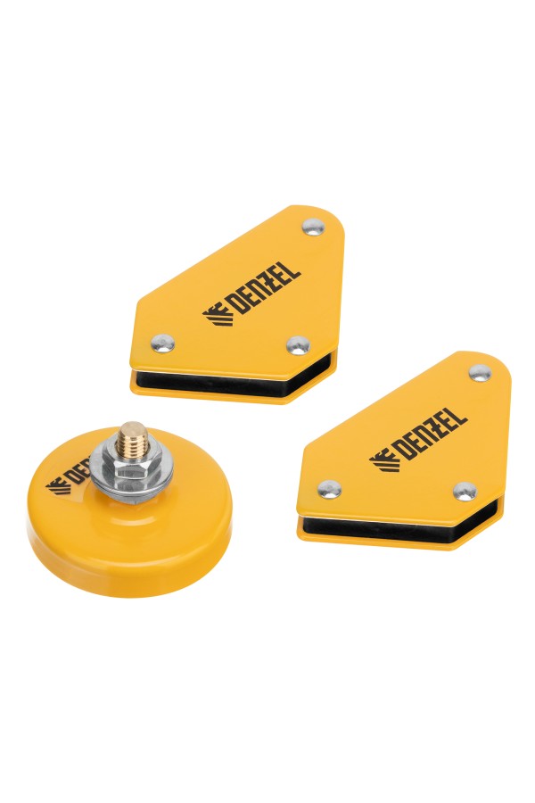 Набор из 2 магнитных сварочных фиксаторов и магнитной клеммы 