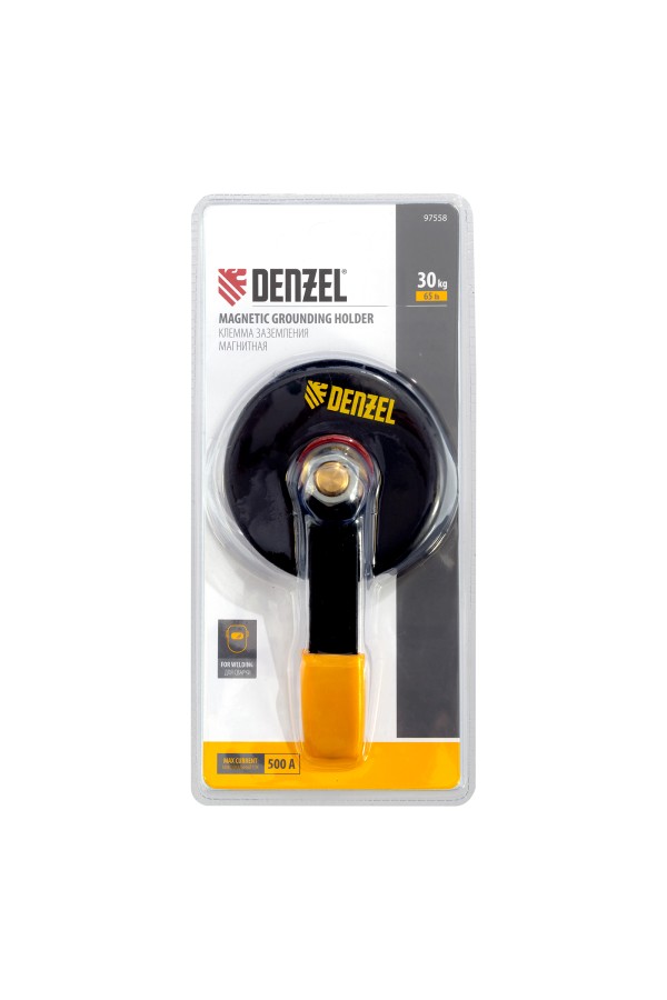 Клемма заземления магнитная для сварочных работ 65 LB Denzel