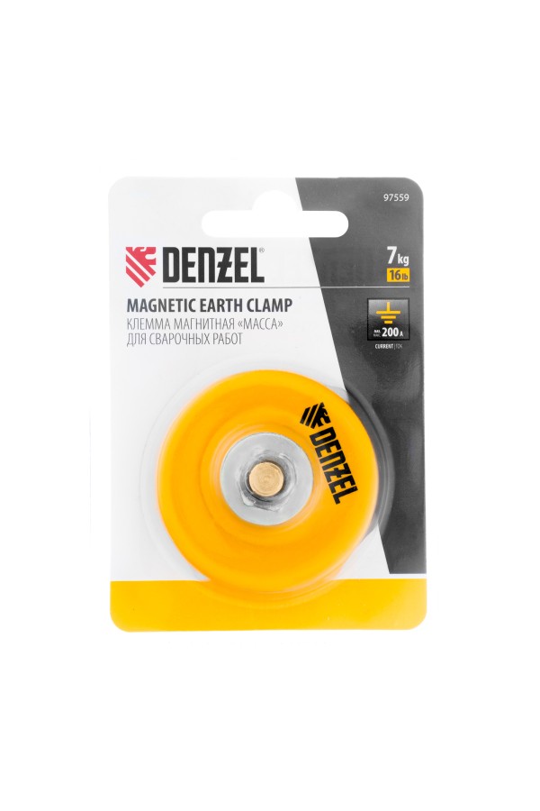 Клемма магнитная "масса" для сварочных работ Denzel