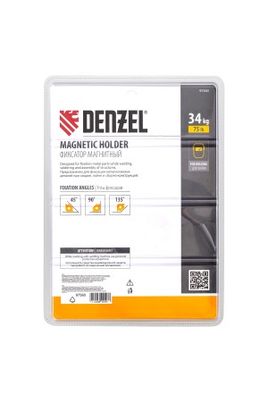 Фиксатор магнитный для сварочных работ усилие 75 LB Denzel