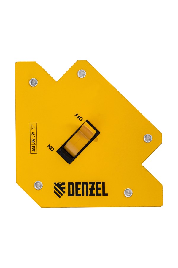 Фиксатор магнитный отключаемый для сварочных работ усилие 30 LB, 45х90х135 град. Denzel