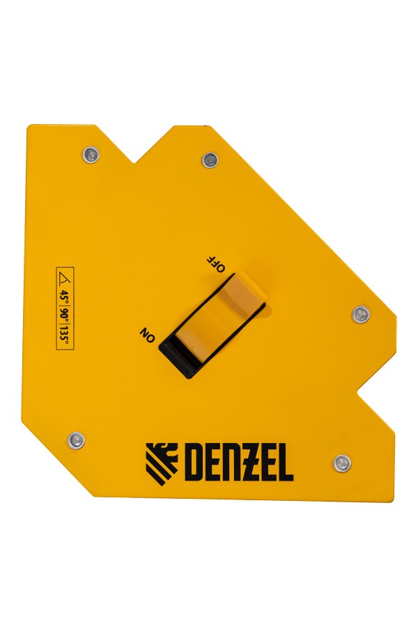 Фиксатор магнитный отключаемый для сварочных работ усилие 55 LB, 45х90х135 град. Denzel