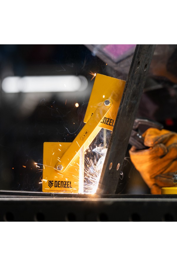 Фиксатор магнитный регулируемый для сварочных работ усилие 50 LB Denzel