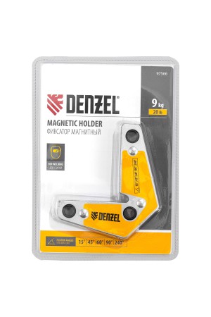 Фиксатор магнитный для сварочных работ усилие 25 LB, 30х45х60х75х90х135 град. Denzel