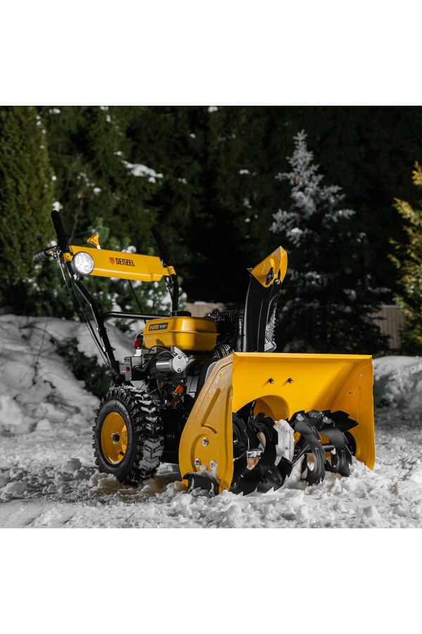 Бензиновая снегоуборочная машина SB 560 LP, 212 cc, электростартер, фара Denzel