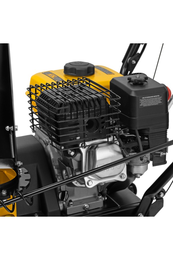 Бензиновая снегоуборочная машина SBM 610, 212 cc, ручной старт, фара Denzel